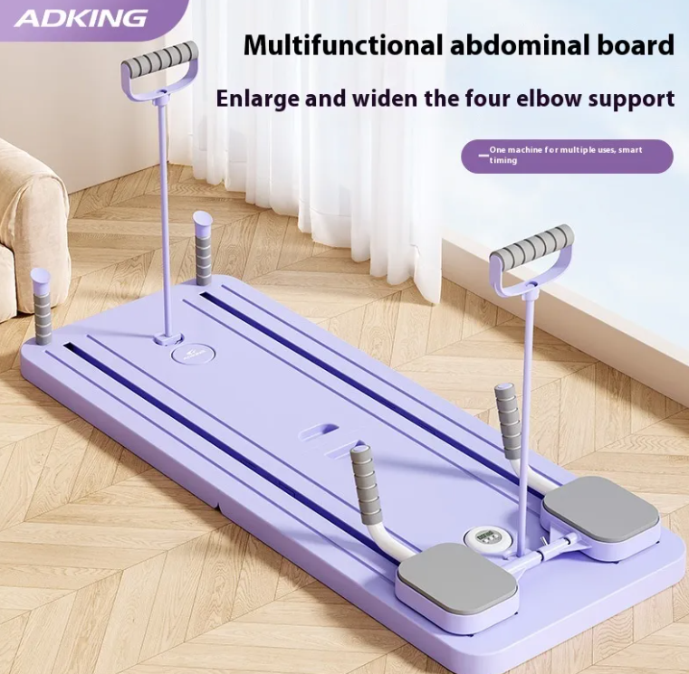 Planche d'entraînement abdominale avec roue pour la maison